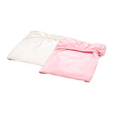 宜家代购 IKEA 莱恩 婴儿床垫罩, 粉红色 绿色 蓝色