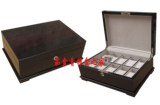 德国品牌手表展示盒 10卡位名表收藏盒 钢琴漆珍稀树榴贴皮带锁