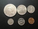 美国硬币建国200周年纪念币6枚全套