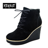 StSat星期六春秋季超专柜短靴短筒女鞋新品新款靴子SN33DV5001