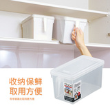 日本进口 食品保鲜盒带手柄带盖冰箱收纳盒水果蔬塑料保鲜盒塑料