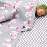 卡通布料全棉婴儿宝宝纯棉布料床单被罩精纺棉布可爱A类床品面料