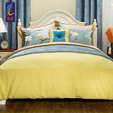 样板间床品高端样板房床上用品八件套美式床上用品样板房床品定做