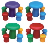 幼儿园桌椅 宝宝桌 幼儿蘑菇桌椅 儿童游戏凳 蘑菇凳桌