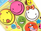 特价】外贸尾单儿童卡通立体墙贴幼儿园装饰贴画环保可移除 笑脸