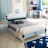 儿童床男孩欧式1.2米小孩王子多功能套房家具组合1.5青少年单人床