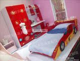【赛车】【男孩房】创意造型家具定制汽车床儿童实木床