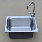 古林西斯 304水盆大单槽 不锈钢厨房水槽 台上台下盆 洗菜盆