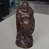 越南沉香木弥勒佛摆件精品木雕弥勒佛像天然沉香精雕弥勒佛