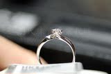 香港代购专柜正品六福珠宝18K黄金钻石戒指支持验货带发票吊牌