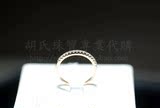 香港代购专柜正品六福珠宝18K黄金钻石戒指支持验货带发票吊牌