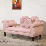 特价韩式小户型双人皮艺沙发 镶钻贵妃沙发躺椅 卧室沙发 床尾凳
