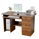 小天使台式电脑桌办公写字学生家用书柜1.2米仿实木床边特价包邮