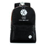 2015年EXO双肩包 鹿晗同款帆布背包 EXO-L周边学生书包 特价包邮