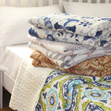 外贸美式米粒绣 纯棉水洗绗缝被 全棉空调被夏凉被床盖  加厚床单