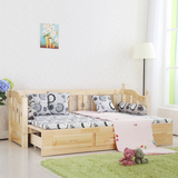 特价欧式实木沙发床可折叠1.2米1.5多功能布艺沙发床双人1.8定制