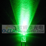 台湾进口芯片 F3mm圆头白发翠绿色超高亮led灯珠/发光二级管10000