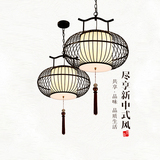 新中式鸟笼吊灯铁艺装饰鸟笼灯笼创意led茶楼梯餐厅酒店工程灯具