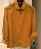 GRSAGA/吉斯加 2013款 C21331123F 黄色 男士全棉长袖衬衫 特卖
