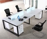 上海办公家具简约现代屏风工作位 钢木组合办公电脑职员桌椅特价