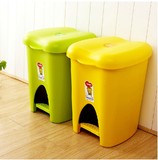 苹果造型厨卫有内桶垃圾桶卡通大号脚踏翻盖卫生筒收纳桶时尚创意