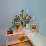 欧式 铁艺鸟笼 橱窗装饰鸟笼 商品展示 包包笼拍摄道具 灯笼吊灯