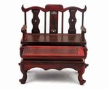 包邮 红木雕工艺品摆件明清微型缩古典小家具模型 红酸枝条椅子