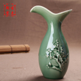 陶瓷酒壶浮雕分酒器白酒壶 中国风古代酒器茅台酒杯小花瓶家用