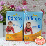 特价 美国代购Baby ddrop/ddrops 婴儿维生素D3滴剂 宝宝补钙 90