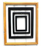馨迪维拉家居装饰木制框架  欧式原木画框  15寸
