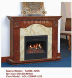 新款 壁炉架欧式实木炉芯电壁炉可定做 室内装饰整套AD008-120A