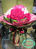 七彩玫瑰彩色花束情人节花束红塔区送花新款包邮同城送玉溪花店