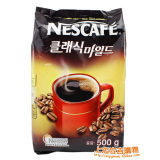 韩国进口 雀巢咖啡500g(550橙袋) 纯黑咖啡/速溶咖啡 无糖咖啡