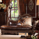美式实木雕刻贵妃椅欧式古典高档豪华沙发椅躺椅客厅家具特价定做