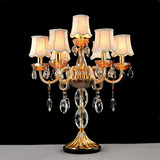 现货高档欧式现代时尚、玻璃弯管蜡烛灯、客厅、卧室水晶灯 台灯