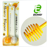 日本ECHO正品 塑料长柄取用蜂蜜棒果酱棒蜂蜜勺搅拌棒采蜜棒