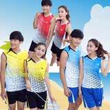 2014苏迪曼杯韩国队羽毛球比赛服 胜利 男女款无袖运动球衣情侣装