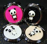 99包邮中国风特色熊猫双面折叠小镜子 女友礼物商务外事出国礼品