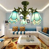 地中海简约风格创意多头小卧室吸顶灯书房阁楼低矮户客厅餐厅吊灯