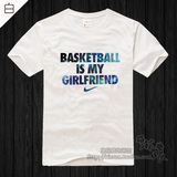 篮球是我女朋友科比詹姆斯库里t恤纯棉宽松有大码圆领短袖男汗衫