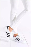 Adidas三叶草女鞋运动鞋专柜正品经典金标贝壳头休闲鞋板鞋C77154