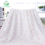 柔软婴儿童纯棉优质3/6层纱布超大浴巾夏季空调凉被宝宝薄盖毯