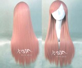 卡诺假发  粉红色长直发80厘米万用cosplay动漫假发 货到付款