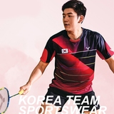 胜利2016年新款 全英赛 韩国队 短袖 比赛羽毛球服 李龙大 双打