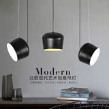 现代北欧吧台灯loft单头创意个性餐厅吊灯美式简约铝材楼梯工程灯