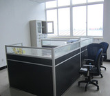 二手屏风办公桌 深灰色职员桌 屏风隔断 上海二手办公家具