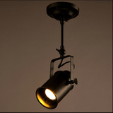 美式loft复古轨道吊灯创意个性工业风服装店酒吧台咖啡厅铁艺射灯
