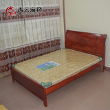 简约现代实木杉木床双人床1.5米1.8米大床家用出租房床特价实木床