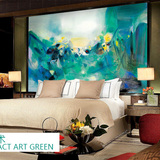 大自然风景画卧室床头巨幅壁画挂画现代家居装饰客厅背景墙画抽象