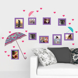时尚客厅电视背景墙贴浪漫卧室沙发创意个性照片贴可移除墙壁贴纸